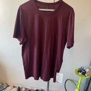 Lululemon Athletica Red Short Sleeve Tee